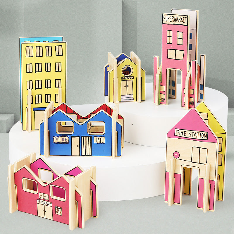 Children's DIY Assembled Building Block Toys