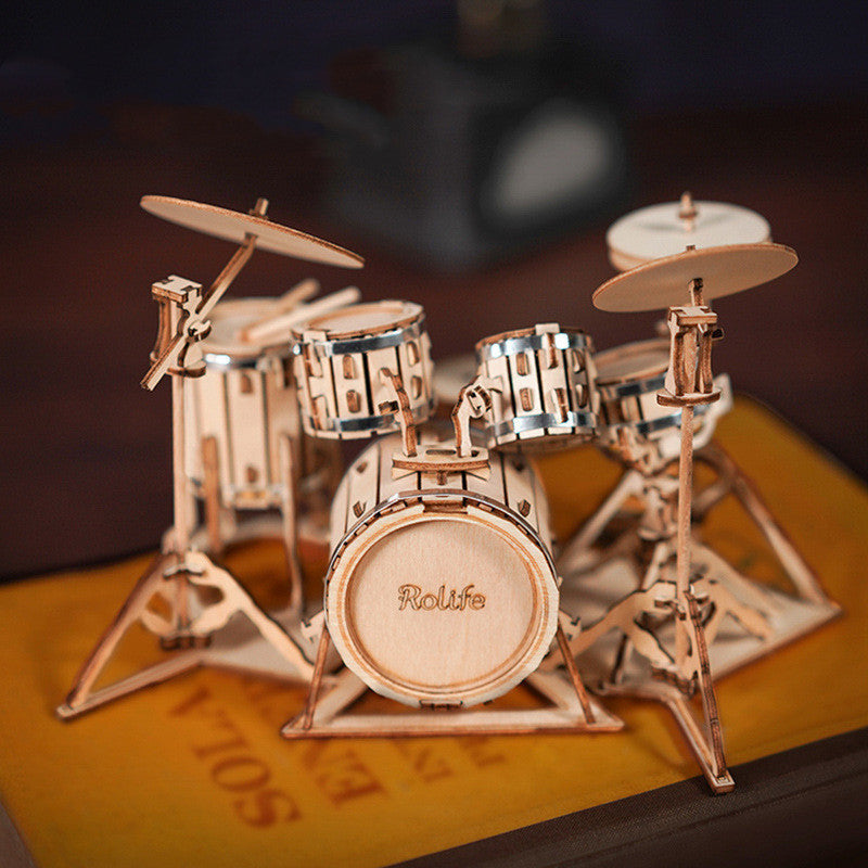 3D Three-dimensional Puzzle Wooden Musical Instrument Model Decompression DIY