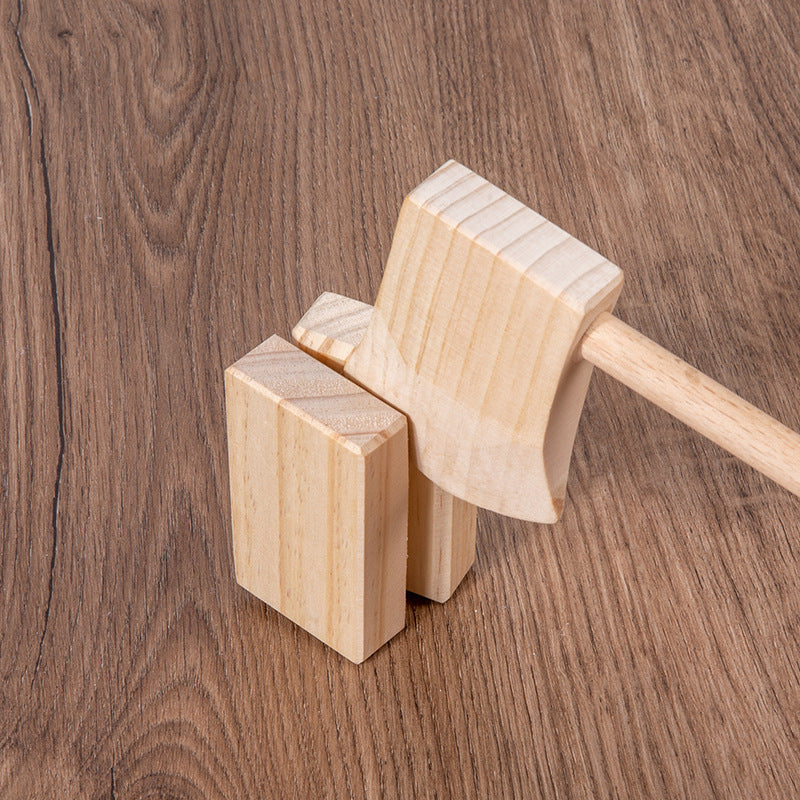 Baby Simulation Wood Chopping Wooden Play House Cutting Velcro Toy
