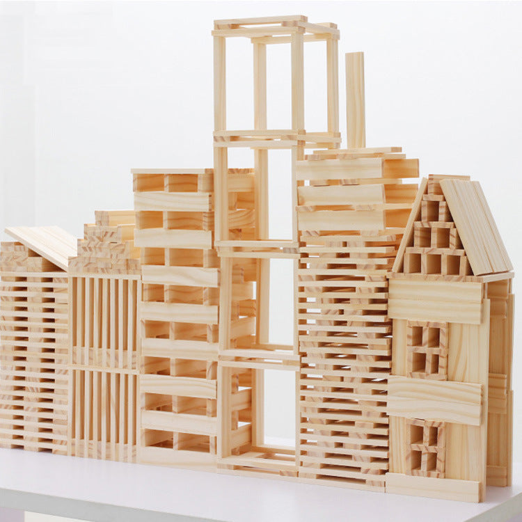 Wood Paint-free Capole Children's Wooden Assembled Kindergarten Educational Toys