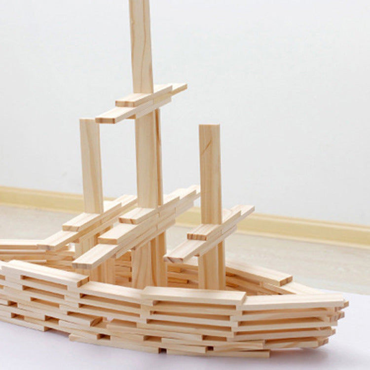 Wood Paint-free Capole Children's Wooden Assembled Kindergarten Educational Toys