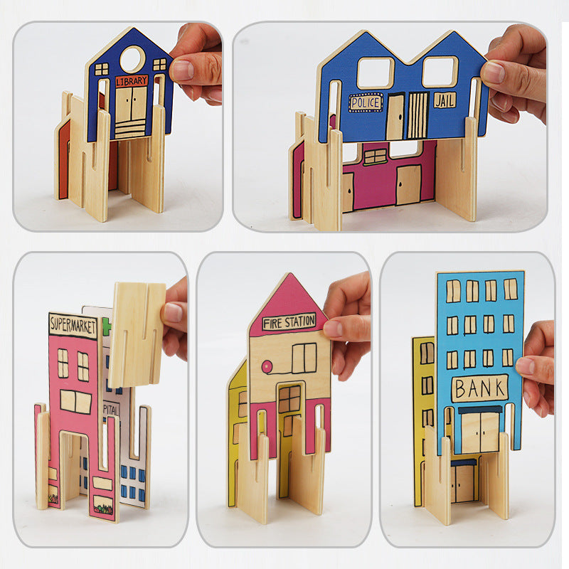 Children's DIY Assembled Building Block Toys