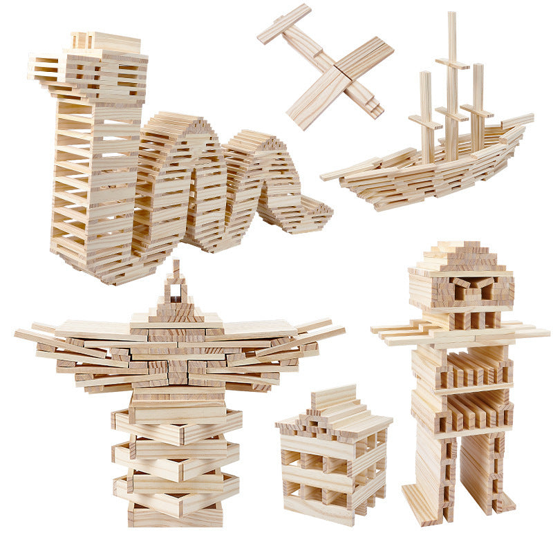 Wood Paint-free Capole Children's Wooden Assembled Kindergarten Educational Toys